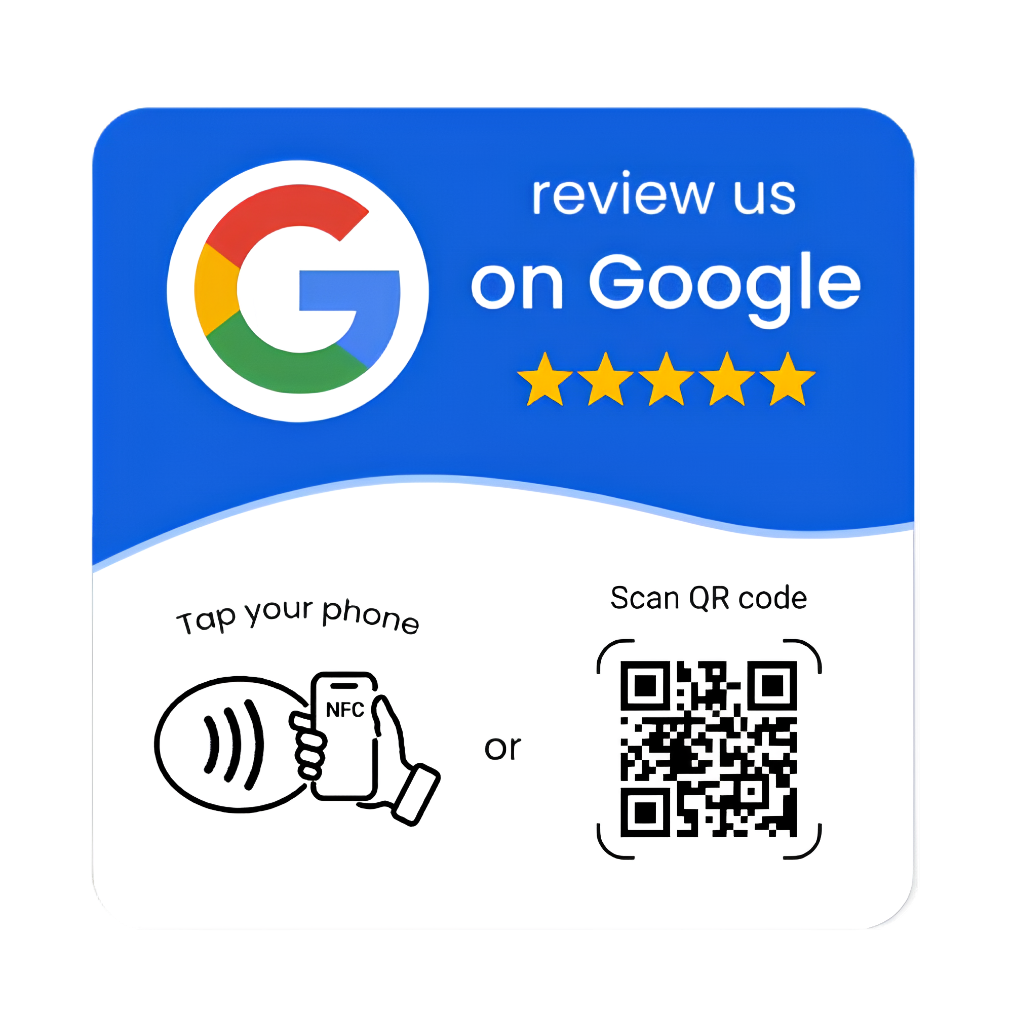 TapRevio official NFC Google review card